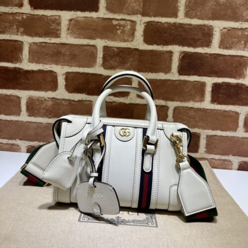 Gucci Bauletto Top Handle White