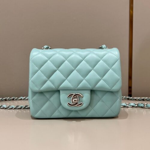 CHANEL Classic Flap 17cm Tiffany