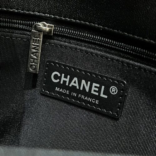 Alternative view of CHANEL Le Boy Large Black Silver