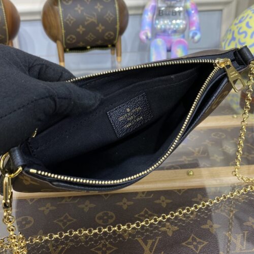 Alternative view of LV Pallas Clutch Black