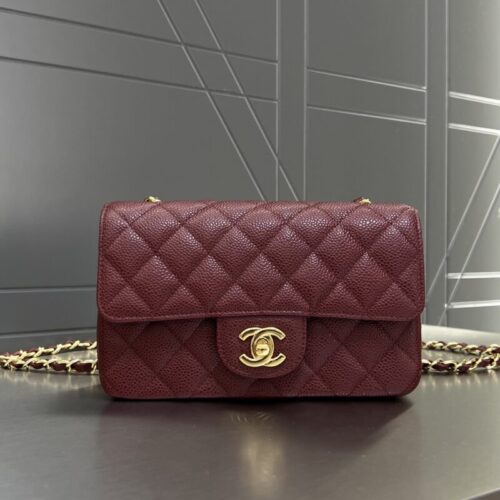 CHANEL Classic Flap 20cm  Burgundy