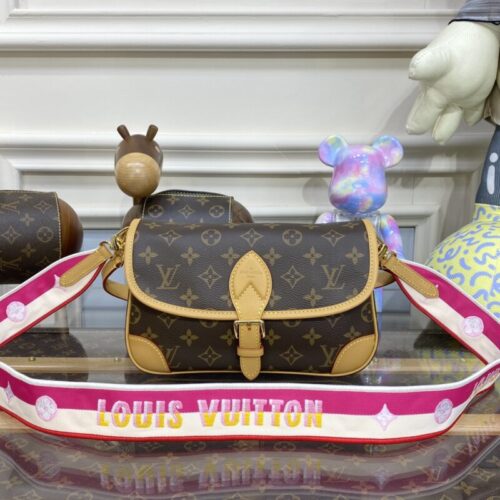 LV Nano Diane Satchel Pink Strap