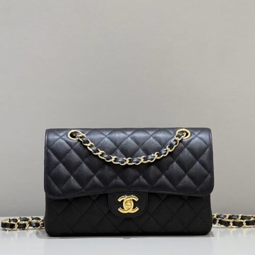 CHANEL Classic Flap 23cm Black Caviar