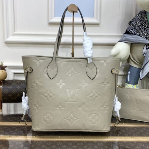 LV Neverfull MM  Beige