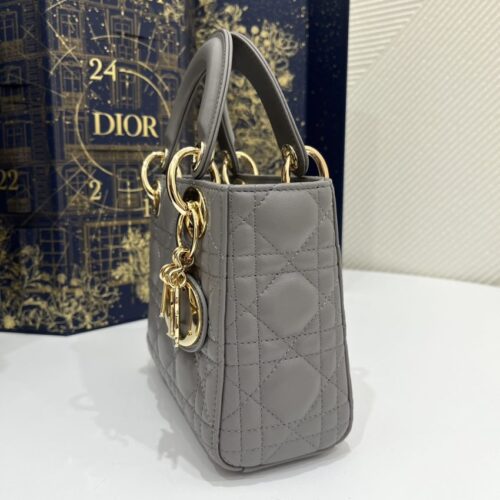 Alternative view of Lady Dior Mini Stone Grey