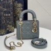 Lady Dior Mini Cloud Grey