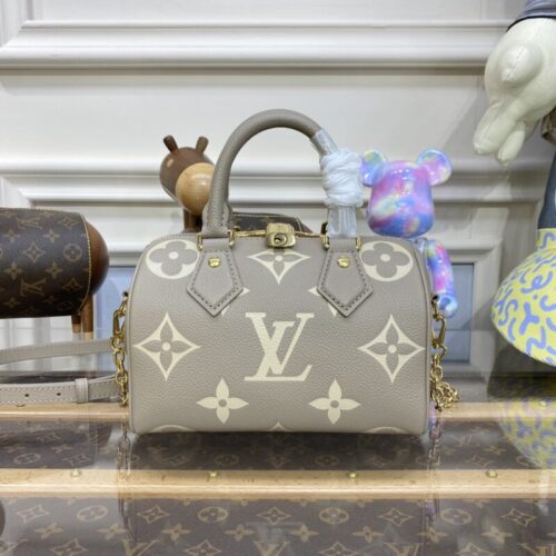 LV Speedy Bandouliere 20 Milk Beige