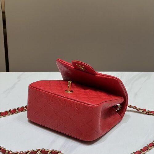Alternative view of CHANEL Classic Flap 17cm  Bright Red