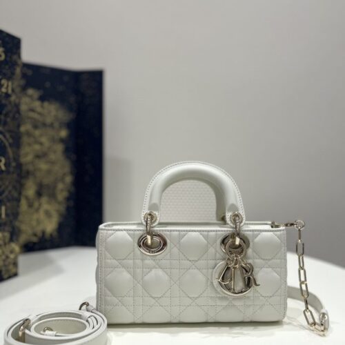 Dior Lady D-Joy Bag  White