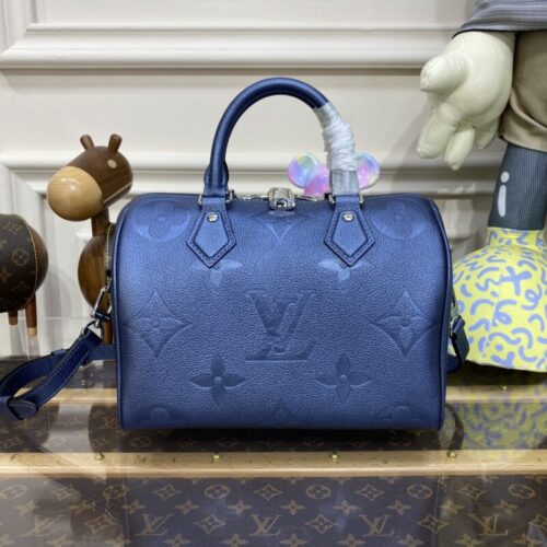 LV Speedy Bandouliere 25 Dark Blue