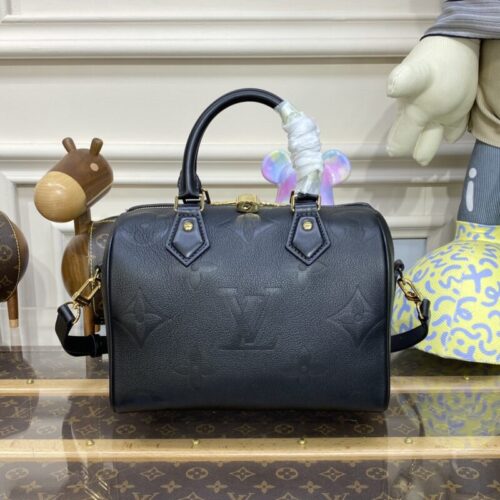 LV Speedy Bandouliere 25 Black