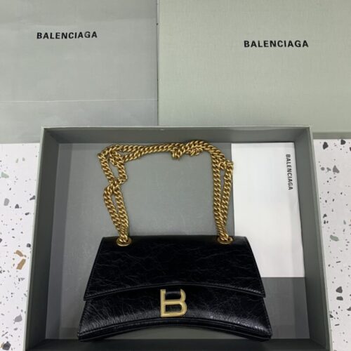 Balenciaga Crush Small Black Gold