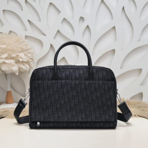 Alternative view of Dior Oblique Briefcase Black