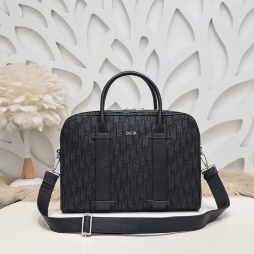 Dior Oblique Briefcase Black