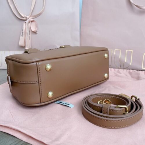 Alternative view of Miu Miu Arcadie Small Full Brown