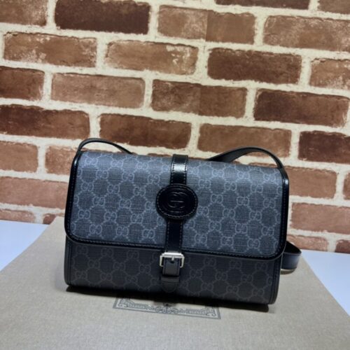 Gucci  GG messenger  Black Canvas