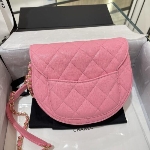 Alternative view of CHANEL 23P Saddle Bag Pink