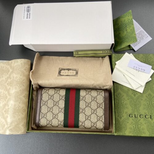 Alternative view of Gucci  Ophidia  Long Wallet Brown