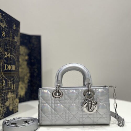 Dior Lady D-Joy Bag  Silver