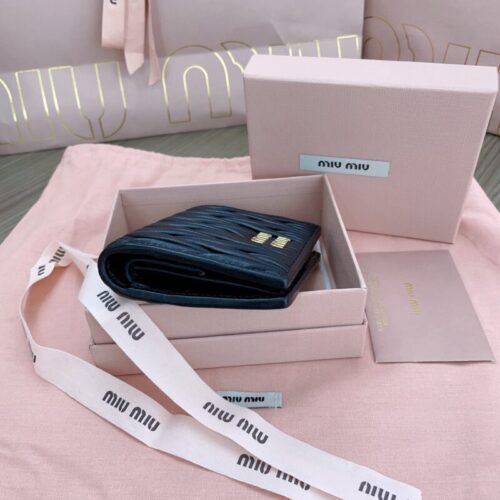 Alternative view of Miu Miu Pocket Wallet Black