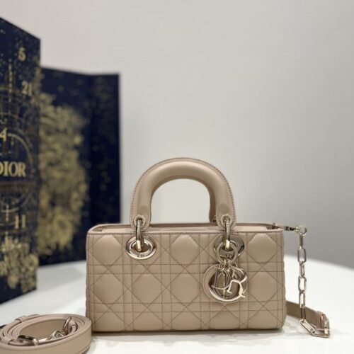 Dior Lady D-Joy Bag  Light Caramel