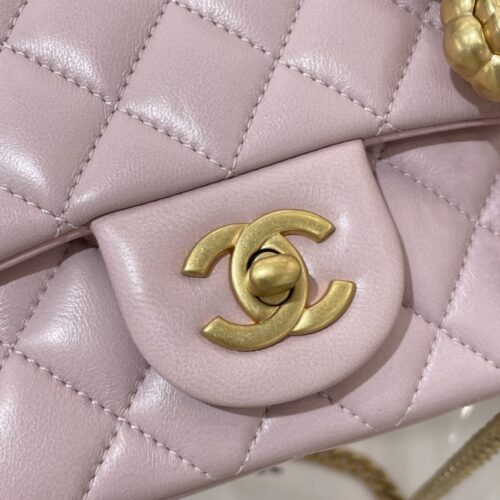 Alternative view of CHANEL 23S Camellia Square Pink