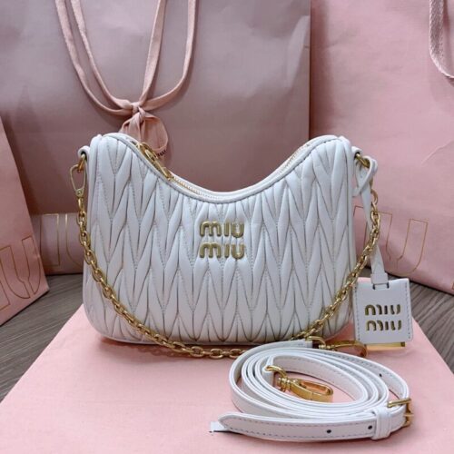 Miu Miu Matelassé White
