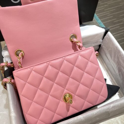 Alternative view of CHANEL Classic Flap 17cm Pink