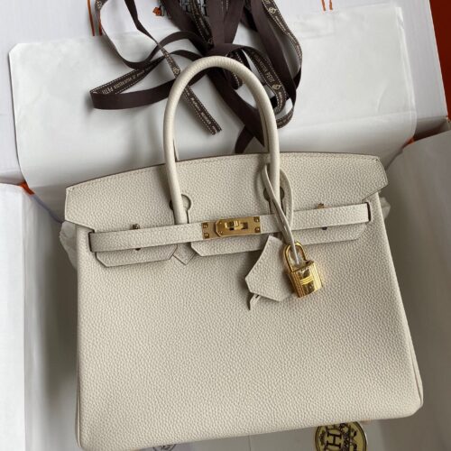 Hermes Birkin White Togo Gold