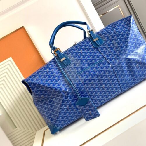 Goyard Bowling 55 Bag Blue