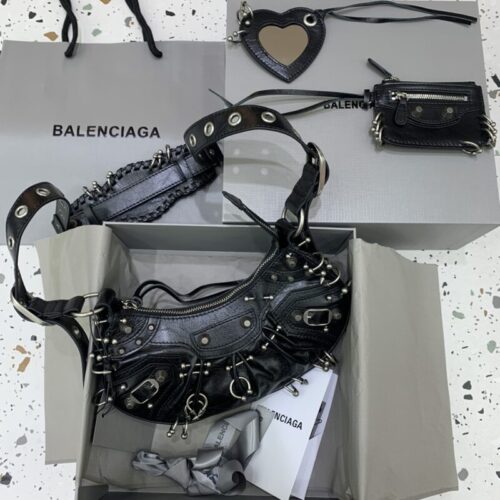 Balenciaga Le Cagole Black Silver