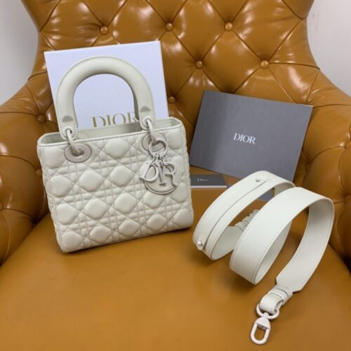 Lady Dior Matte White ABC