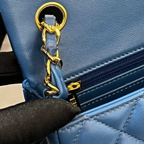 Alternative view of CHANEL Classic Flap 20cm Blue