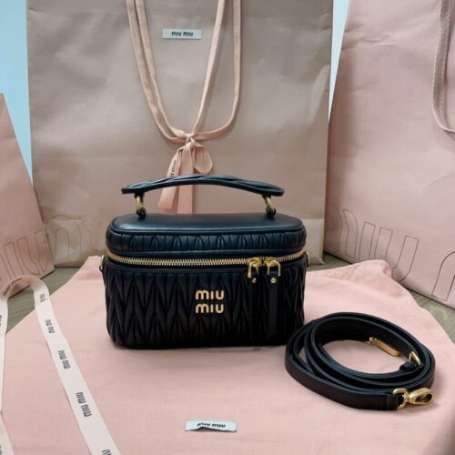 Miu Miu Cosmetic Bag Black