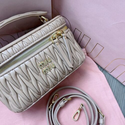 Miu Miu Cosmetic Bag Beige