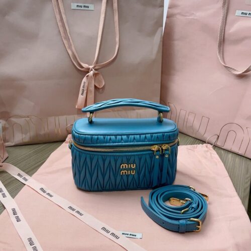 Miu Miu Cosmetic Bag Blue