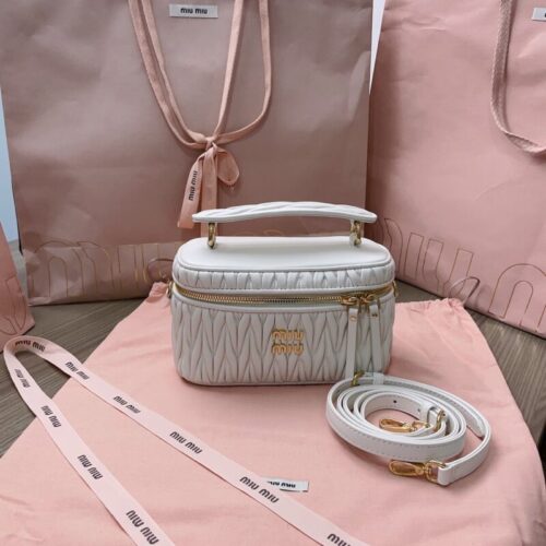 Miu Miu Cosmetic Bag White