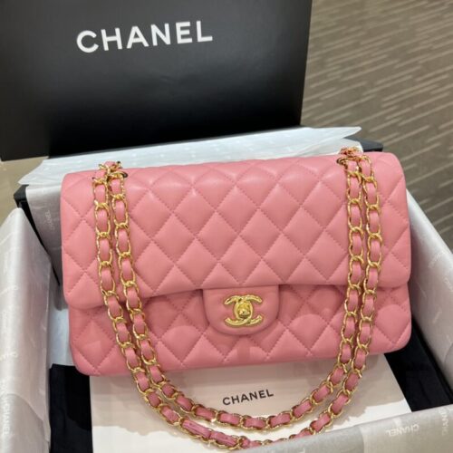 CHANEL Classic Flap 25cm Pink
