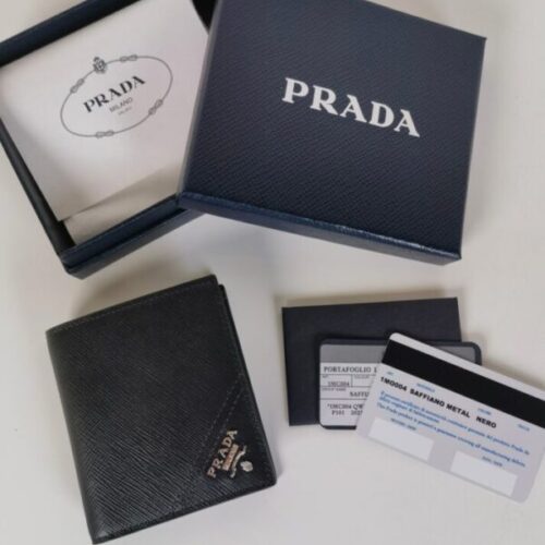Prada Saffiano Short Wallet