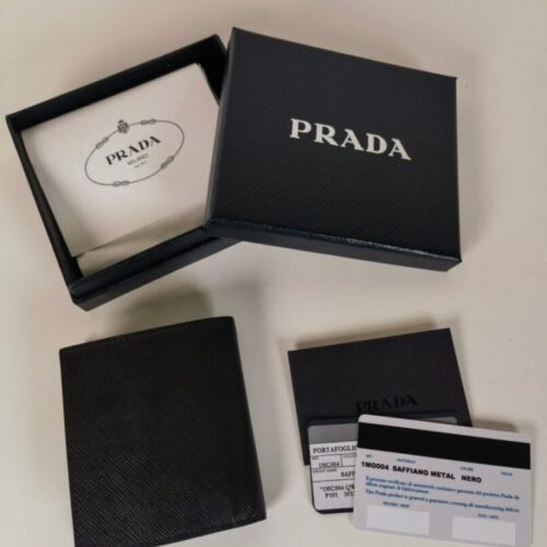 Alternative view of Prada Saffiano Short Wallet Golden
