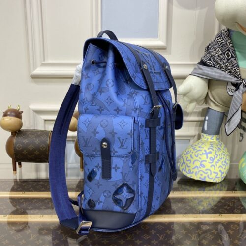Alternative view of LV Christopher Backpack Blue 2