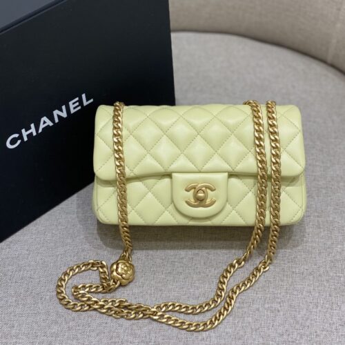 Alternative view of CHANEL Camellia Flap Yellow