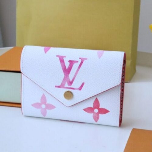LV Victorine Wallet White&Pink