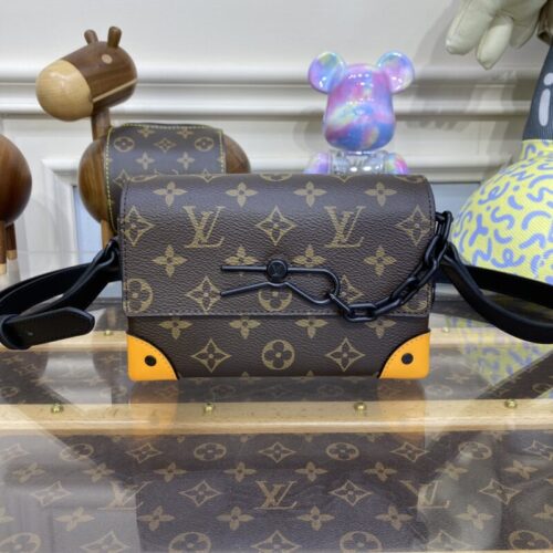 LV Steamer Wearable Wallet Brown&Yellow