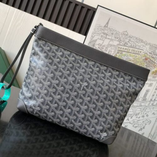 Goyard Conti Pouch Grey