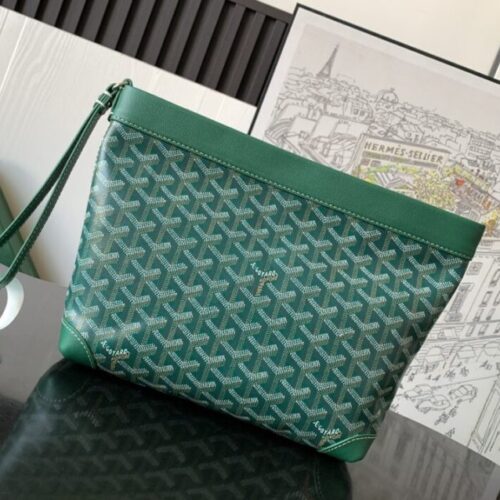 Goyard Conti Pouch Green
