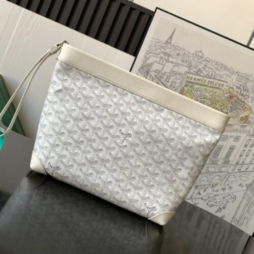 Goyard Conti Pouch White