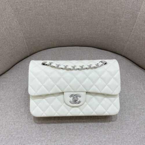CHANEL Classic Flap 23cm White