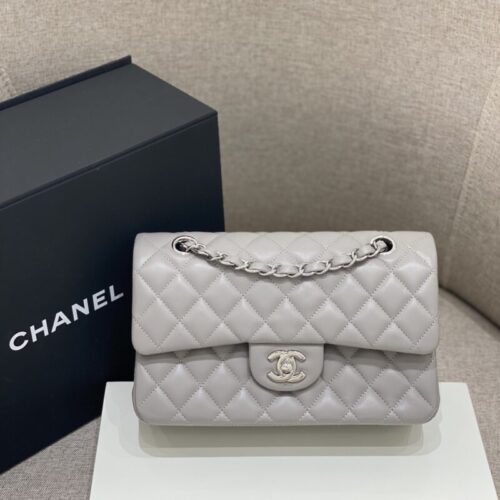 CHANEL Classic Flap 23cm Dove Grey