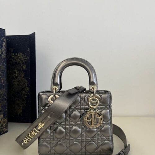 Lady Dior Platinum Metallic ABC